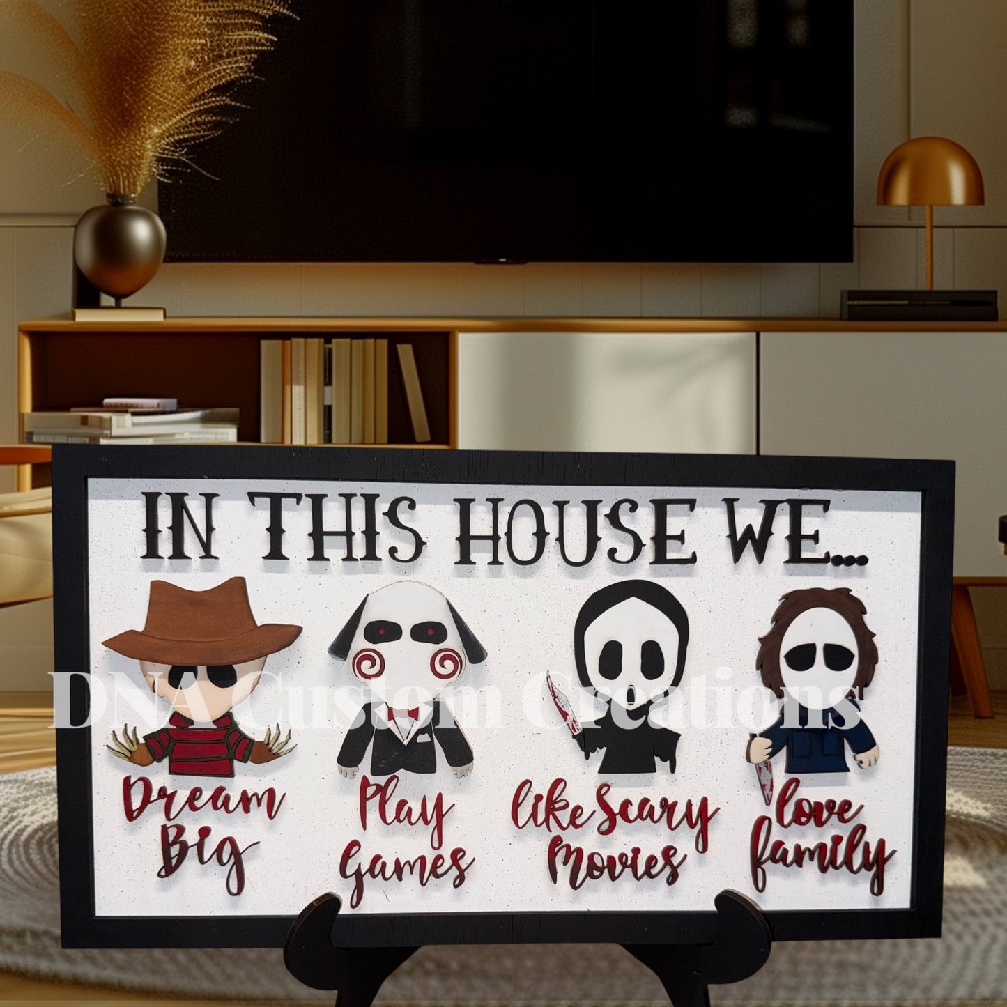 Halloween Horror Movie shelf sitter