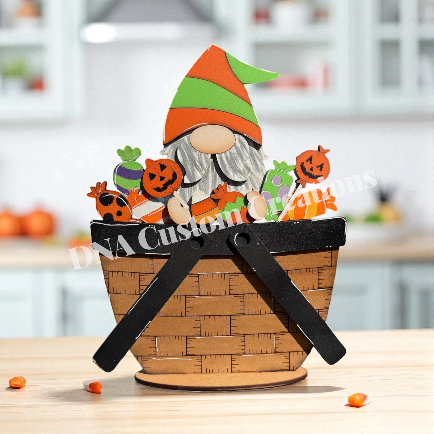 Halloween Gnome Candy basket insert