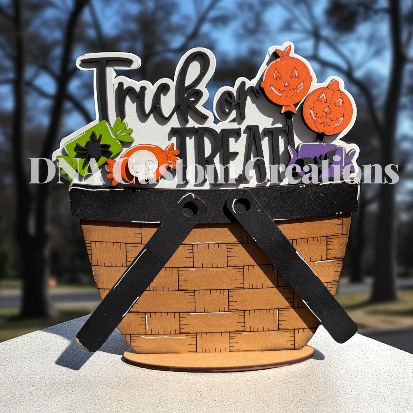 Trick or Treat Halloween basket add on