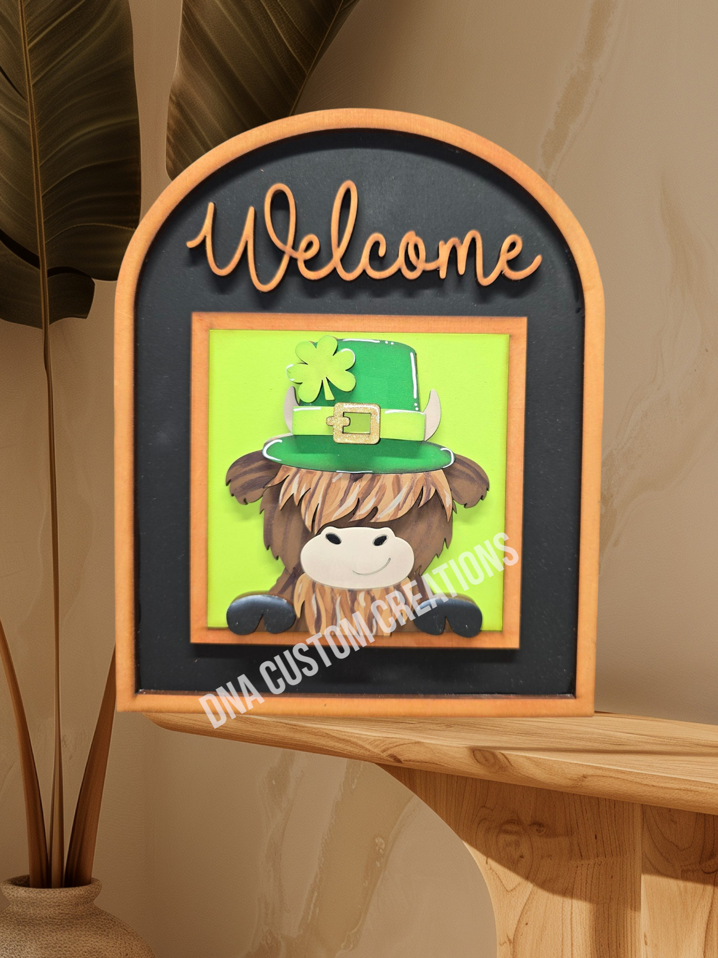 Fluffy Cow St. Patrick's Day Full size tiles