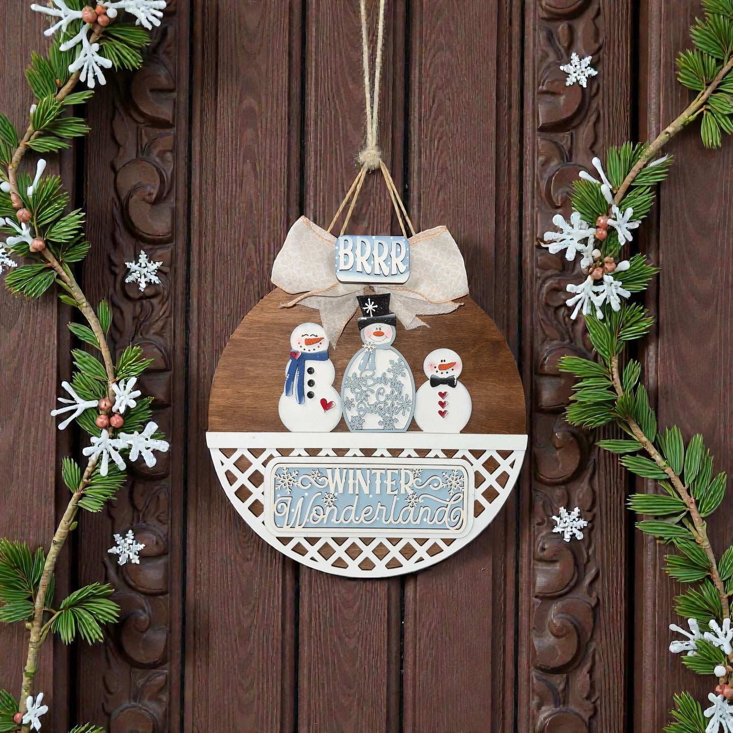 Winter Snowman Insert