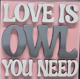 Owl Valentines Day Tiles