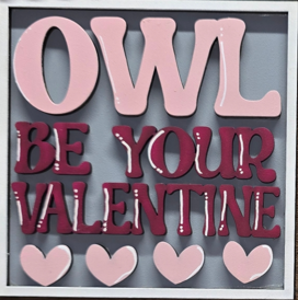 Owl Valentines Day Tiles