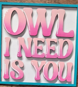Owl Valentines Day Tiles