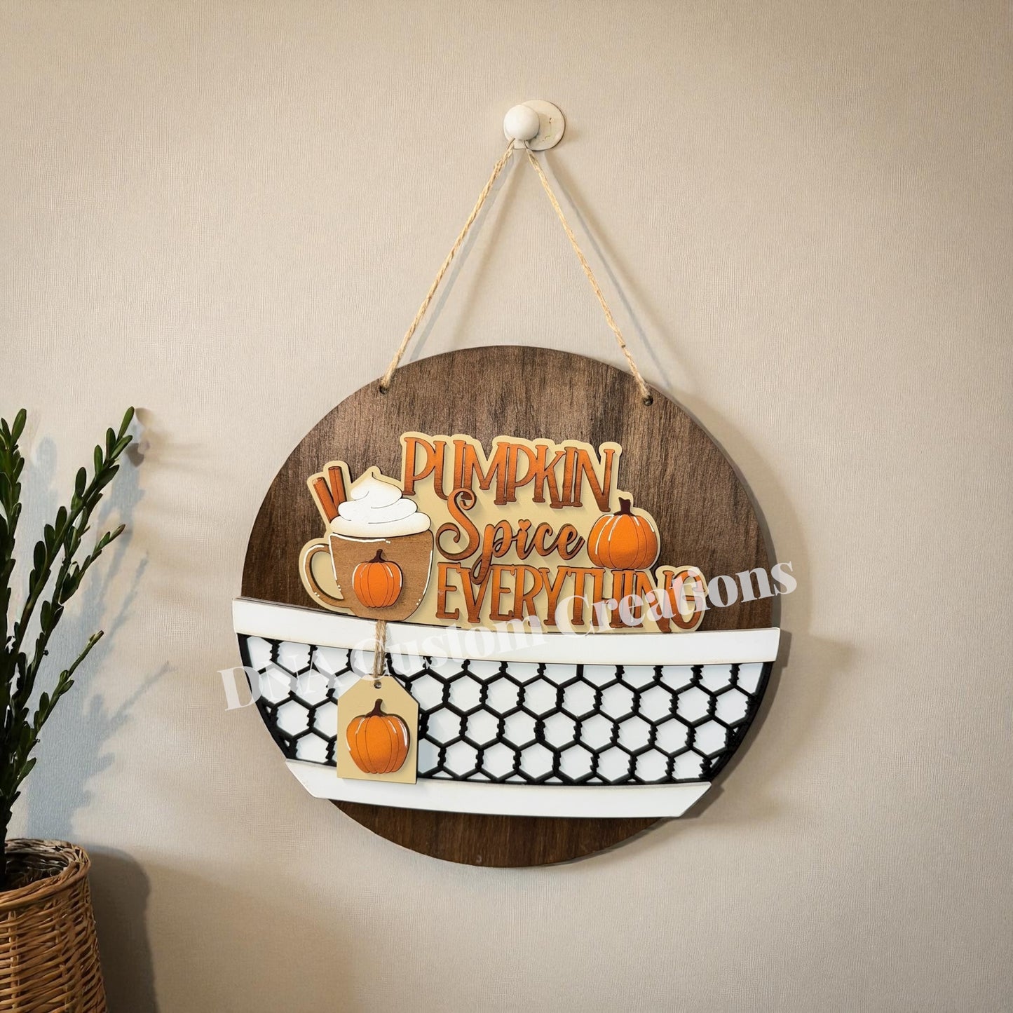 Pumpkin Spice basket insert *Insert Only*