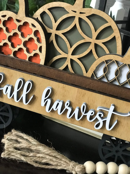 Fall harvest Tiered Tray/Shelf Sitter