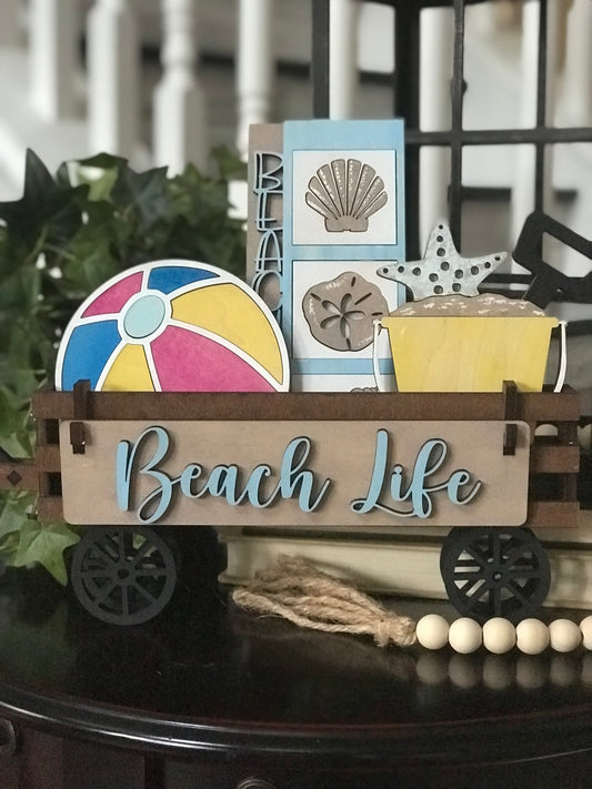 Summer Shelf Sitter/Tiered Tray decor