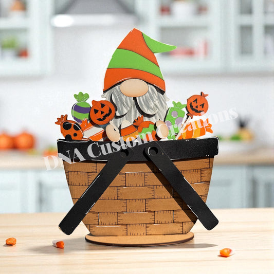 Halloween Gnome Candy basket insert