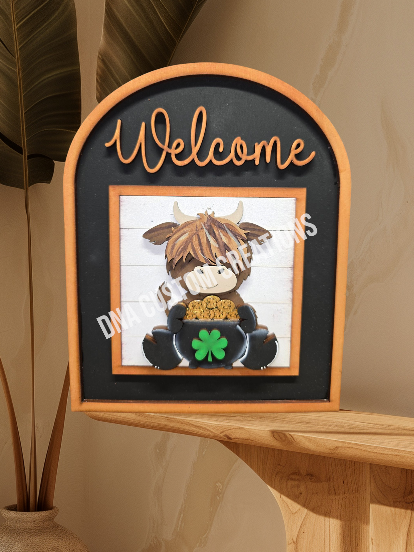 Fluffy Cow St. Patrick's Day Full size tiles