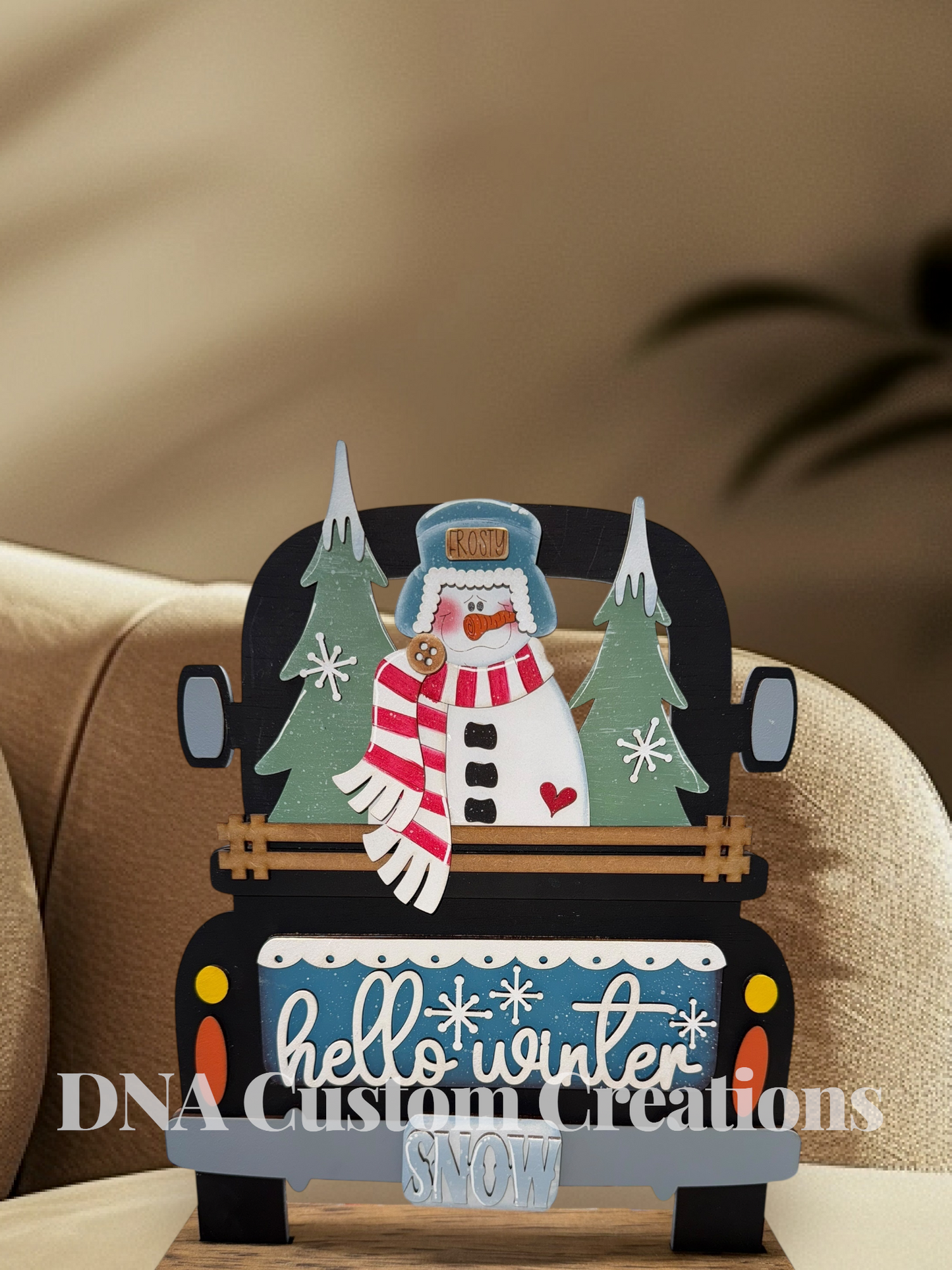 Flapper hat snowman insert