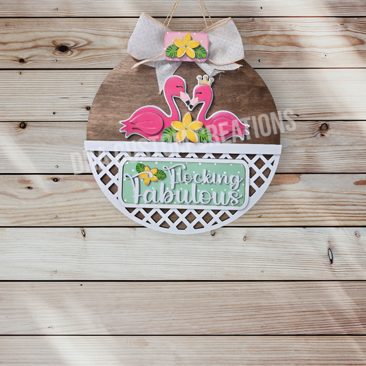 Flocking Fabulous Flamingo truck insert only