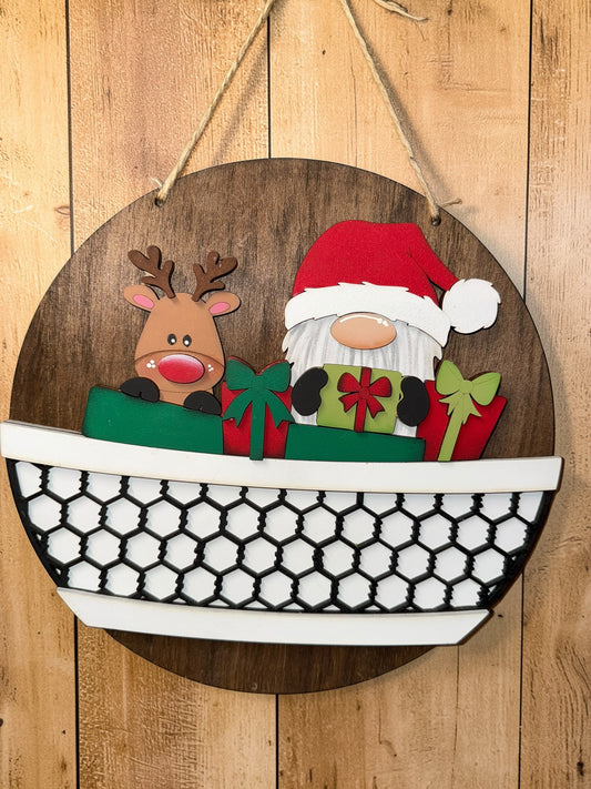Santa and Reindeer Insert