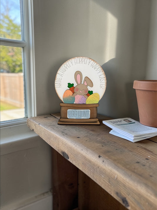 Hippity Hop Snow Globe add on