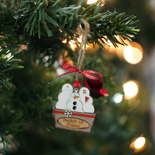 Bucket of Flakes ornament