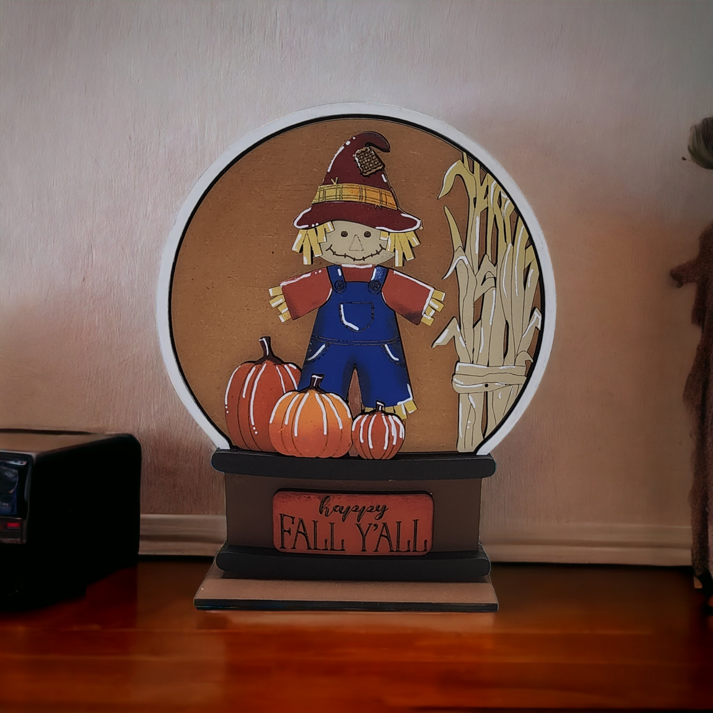 Scarecrow Decoration, Fall Decoration, Fall, Fall Snow globe decoration