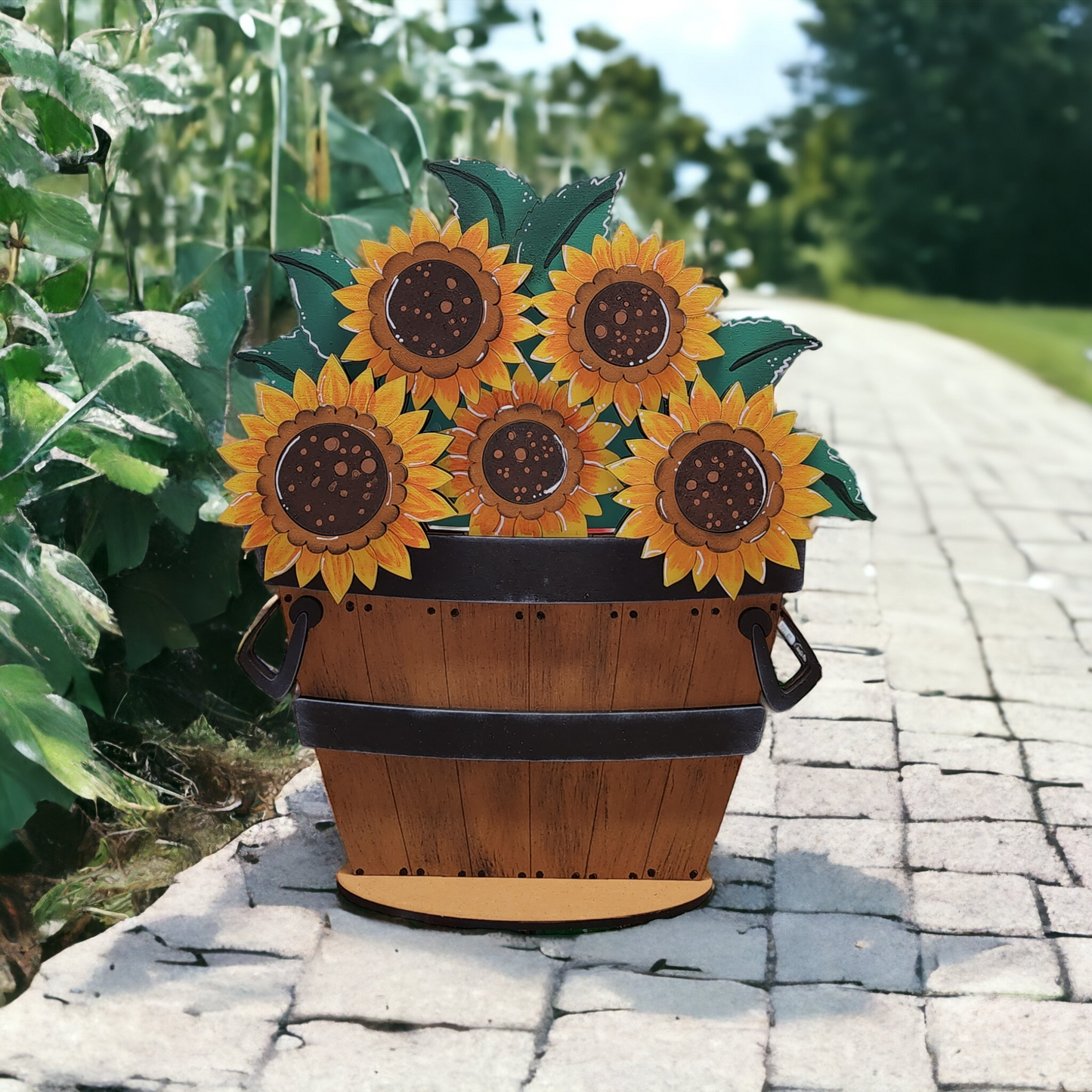 Sunflower insert for interchangeable basket