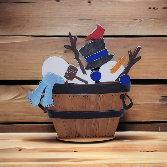 Build a Snowman Basket Insert