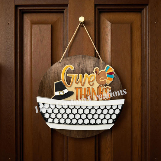 Give Thanks basket insert *Insert only*