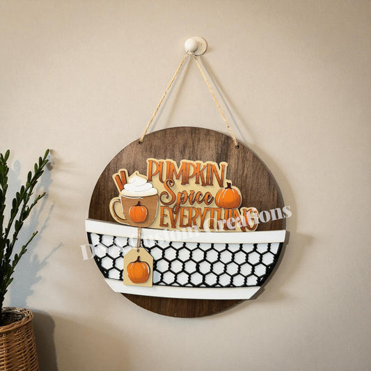 Pumpkin Spice basket insert *Insert Only*