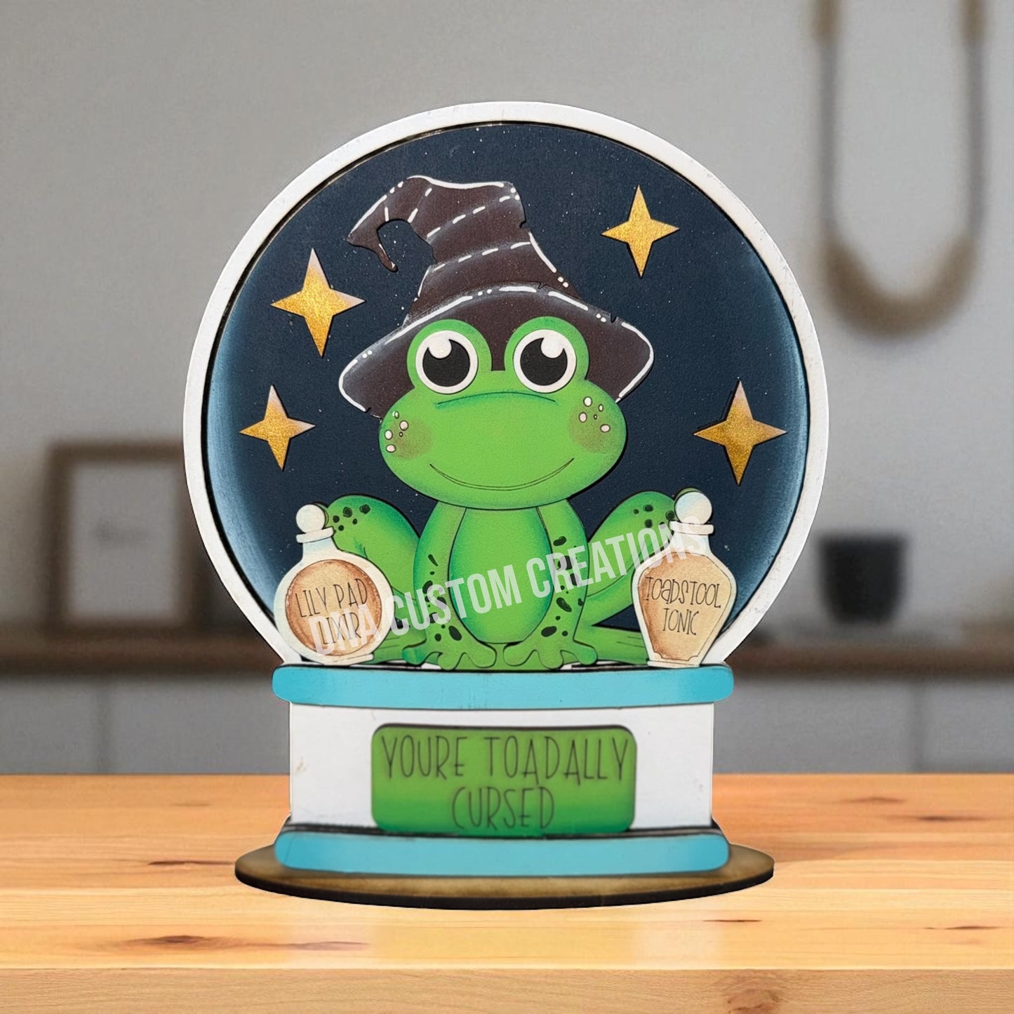 Frog Halloween Snow Globe add on