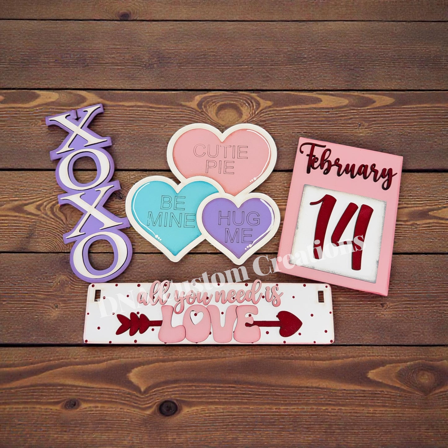 Valentines Day Conversation Heart Insert